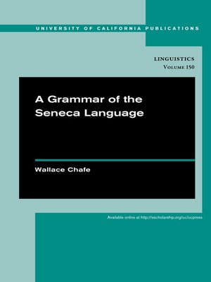 cover image of A Grammar of the Seneca Language